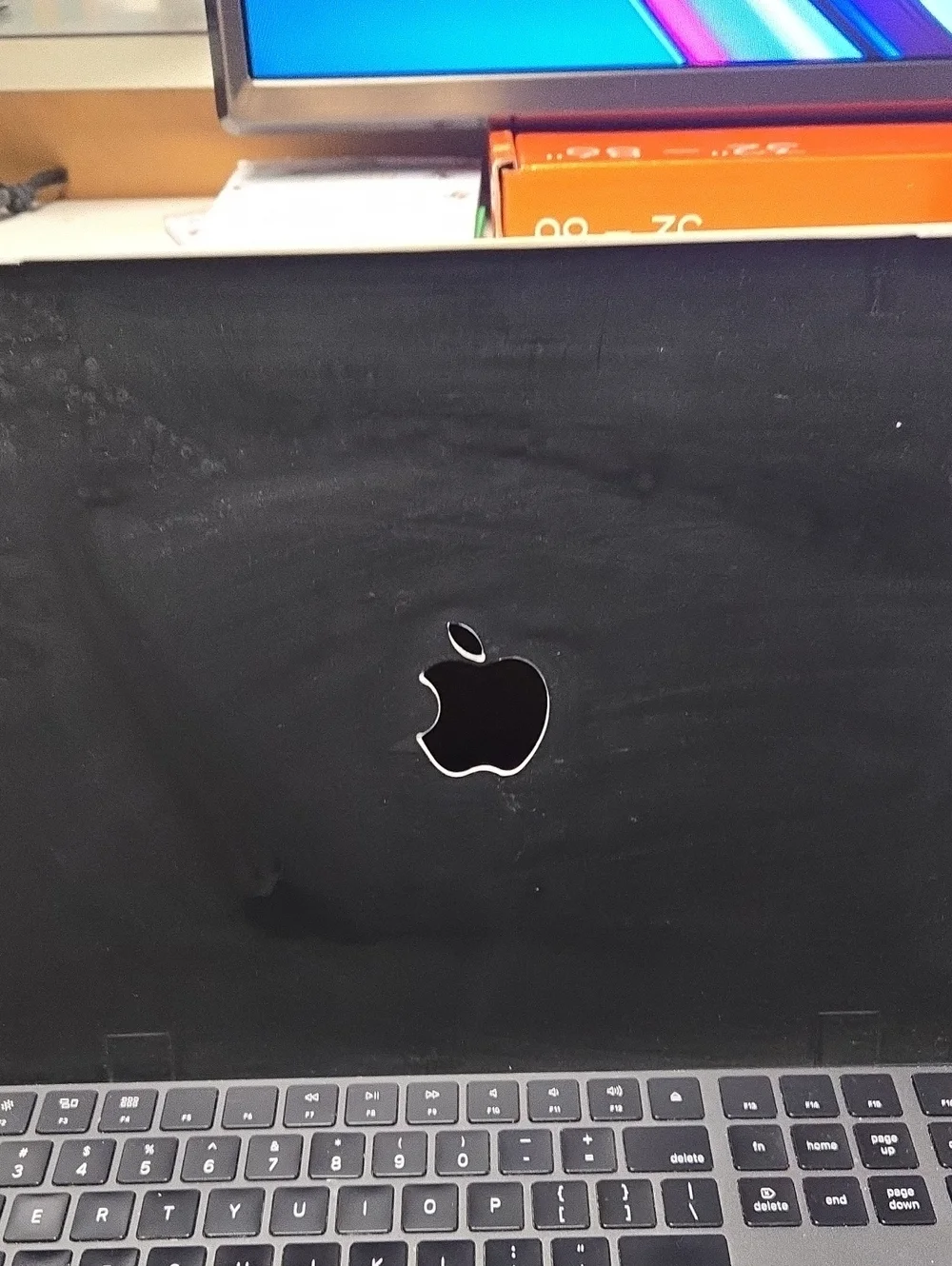 Apple Silver Glitter MacBook Cover